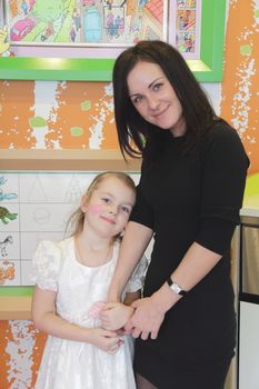 Portrait of the happiest mother and daughter