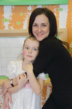 Portrait of the happiest mother and daughter