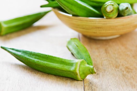 Okra  also known as Lady's fingers or Gumbo