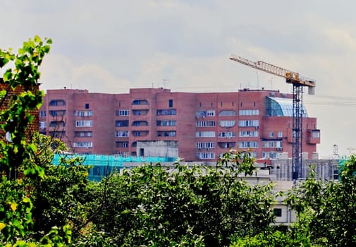 construction of the residential area