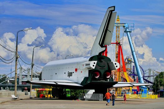 monument BURAN spacecraft