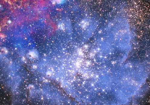 Small part of an infinite star field of space in the Universe. "Elements of this image furnished by NASA".