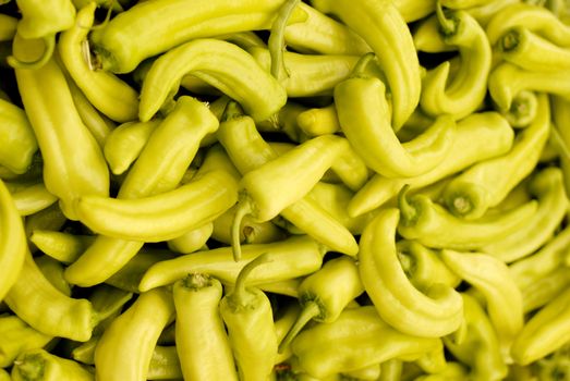 Background of closeup hot peppers