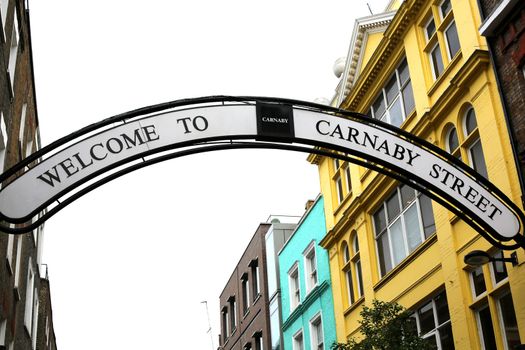 Arched Carnaby Street London Sign