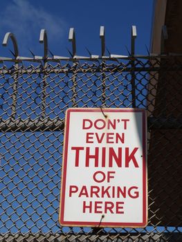 Funny parking sign