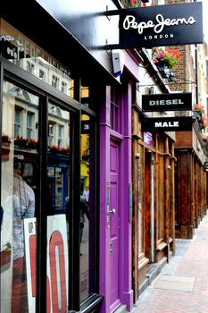 Pepe Jeans and Diesel Male Shop Carnaby London