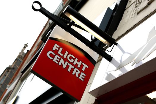 Flight Centre Shop Sign London
