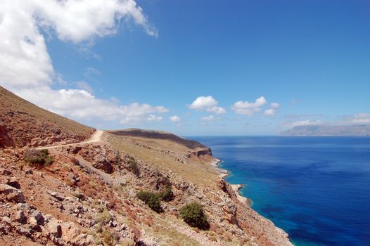 View from Road to the Blue Lagoon in Crete