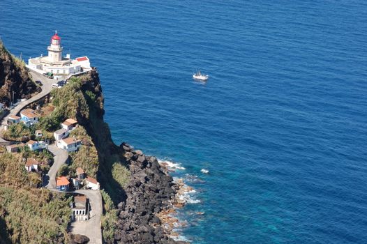 Lighthouse in azores, San miguel, Portugal