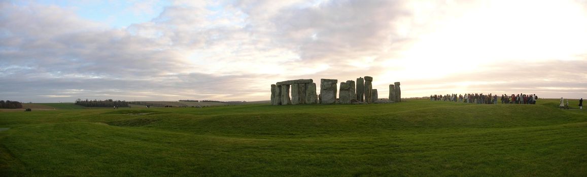 View during a visit to Stonehenge just before sunset