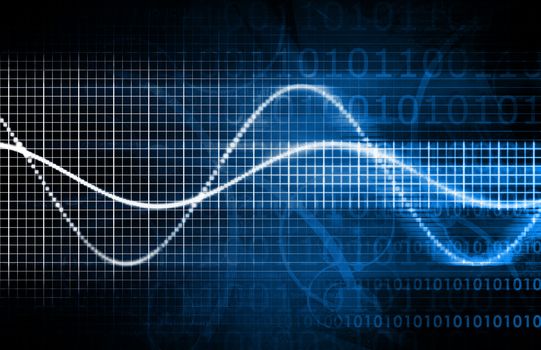 Abstract Background with a Technology Theme Art