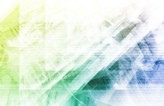 Colorful Squares Background with a Edit Blocks