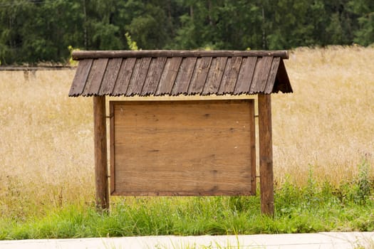 Wooden message board - empty space for your text.