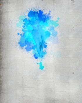 Background image with colorful splashes and drops