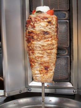 Donner kebab on grill