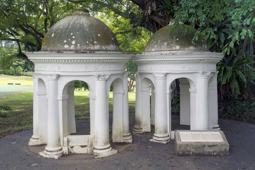 The Cupolas - colonial architechture in Fort Canning park in Singapore