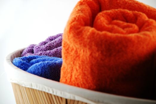 Stock pictures of bath towels and wash clothes