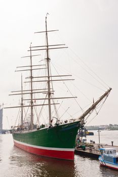 Rickmer Rickmers is a sailing ship (three masted bark) permanently moored as a museum ship in Hamburg
