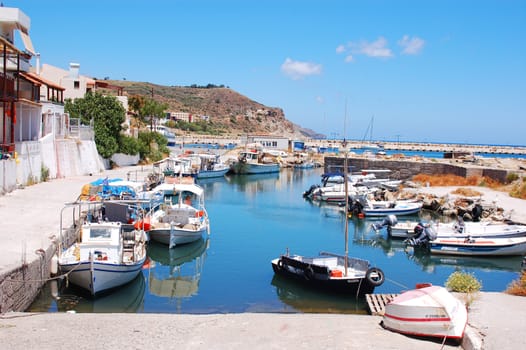 Small harbor in Kissamos, Crete