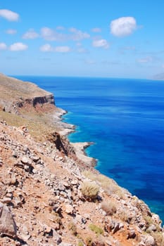 View from Road to the Blue Lagoon in Crete