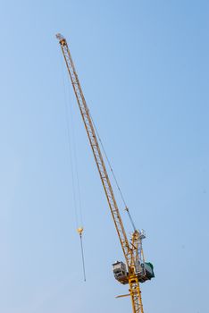 Working Yellow Crane.