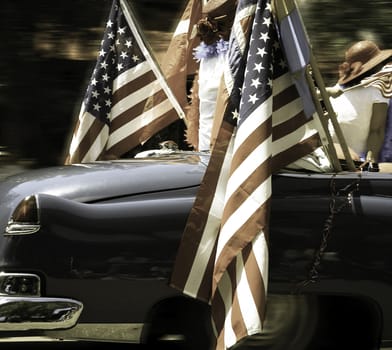 old classic car  4th july