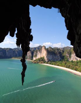 Krabi Thailand from a high cave