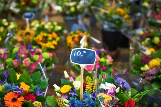 Amsterdam flower market close up details