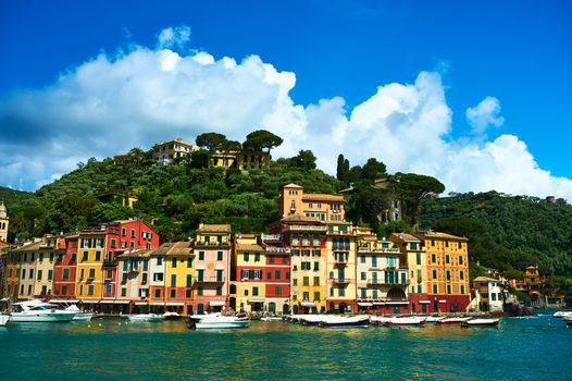 Portofino village on Ligurian coast in Italy