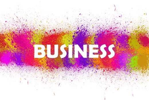 business in color background