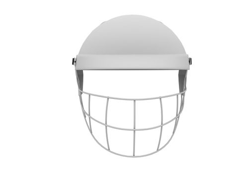 3d grey cricket helmet