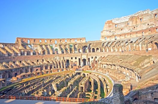 Antic theater (Colosseum arena) in Rome, Italy