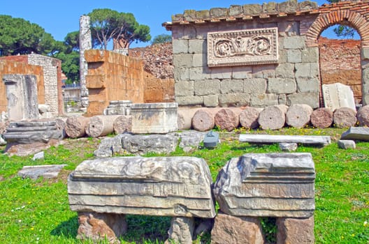 Roman ruins in Roman Forum, Rome, Italy
