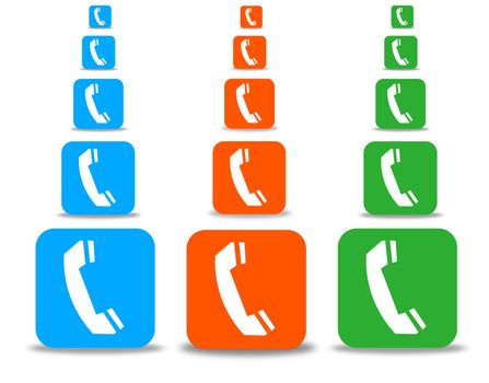 phone logo in a series 