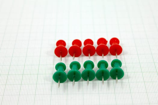 multiple board pin on graph paper