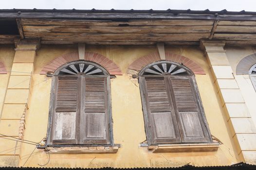 The traditional architectue in old town of Luang Prabang Laos.