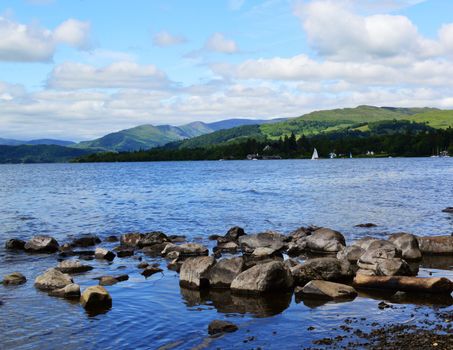An image of Lake Windermere taken in the Summer.