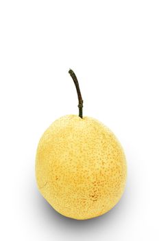Fresh oriental pear on a white background 