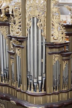 Saint Barbara church - Organ Loft.
Saint Barbara Church in Kutna Hora is one of the most famous Gothic churches in central Europe and it is a UNESCO world heritage site. St Barbara is the patron saint of miners (among others), which was highly appropriate for a town whose wealth was based entirely upon its silver mines.
Construction began in 1388.The first architect was probably Johann Parler, son of Peter Parler, but studies say that Peter Parler had participated at least as a co-author of the draft design. Work on the building was interrupted for more than 60 years during the Hussite Wars and when work resumed in 1482, Matej Rejsek and Benedikt Rejt, two architects from Prague, assumed responsibility.
