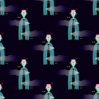 seamless pattern with  Vampire  background