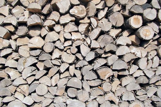 big stack of many old wood
