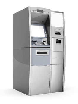 image of the new ATM on white background