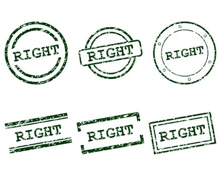 Right stamps