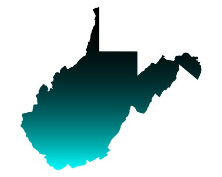 Map of West Virginia