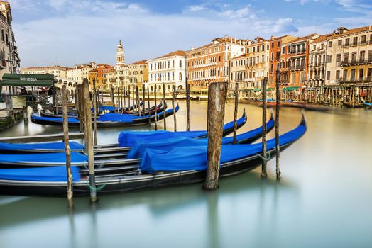 Beautiful water street - Grand Canal in Venice, Italy 