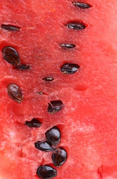 Ripe red watermelon close up. Macro. Texture.