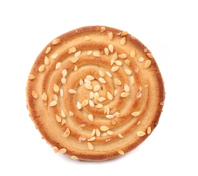 Sesame cake on a white background. White background.