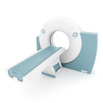 MRI image of the device on a white background