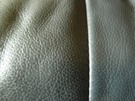 Crease in a piece of blue leather