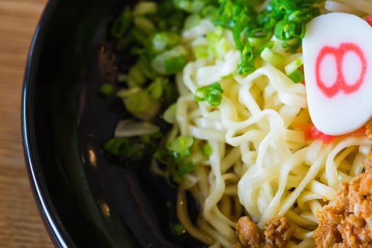 noodle with spicy ground pork sauce japanese food style